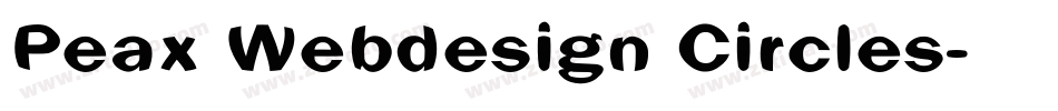 Peax Webdesign Circles字体转换